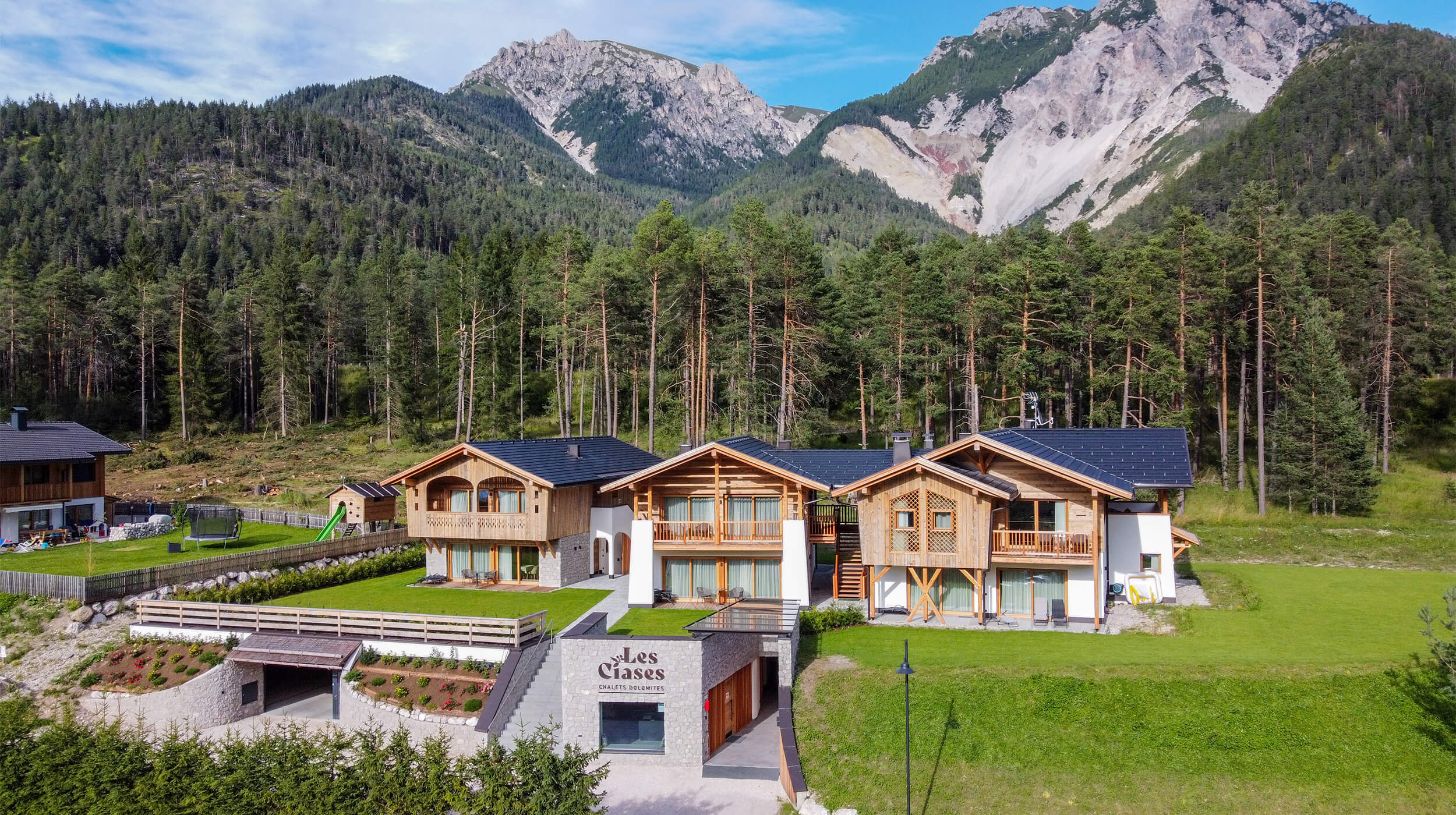 Chalet Les Ciases im Sommer