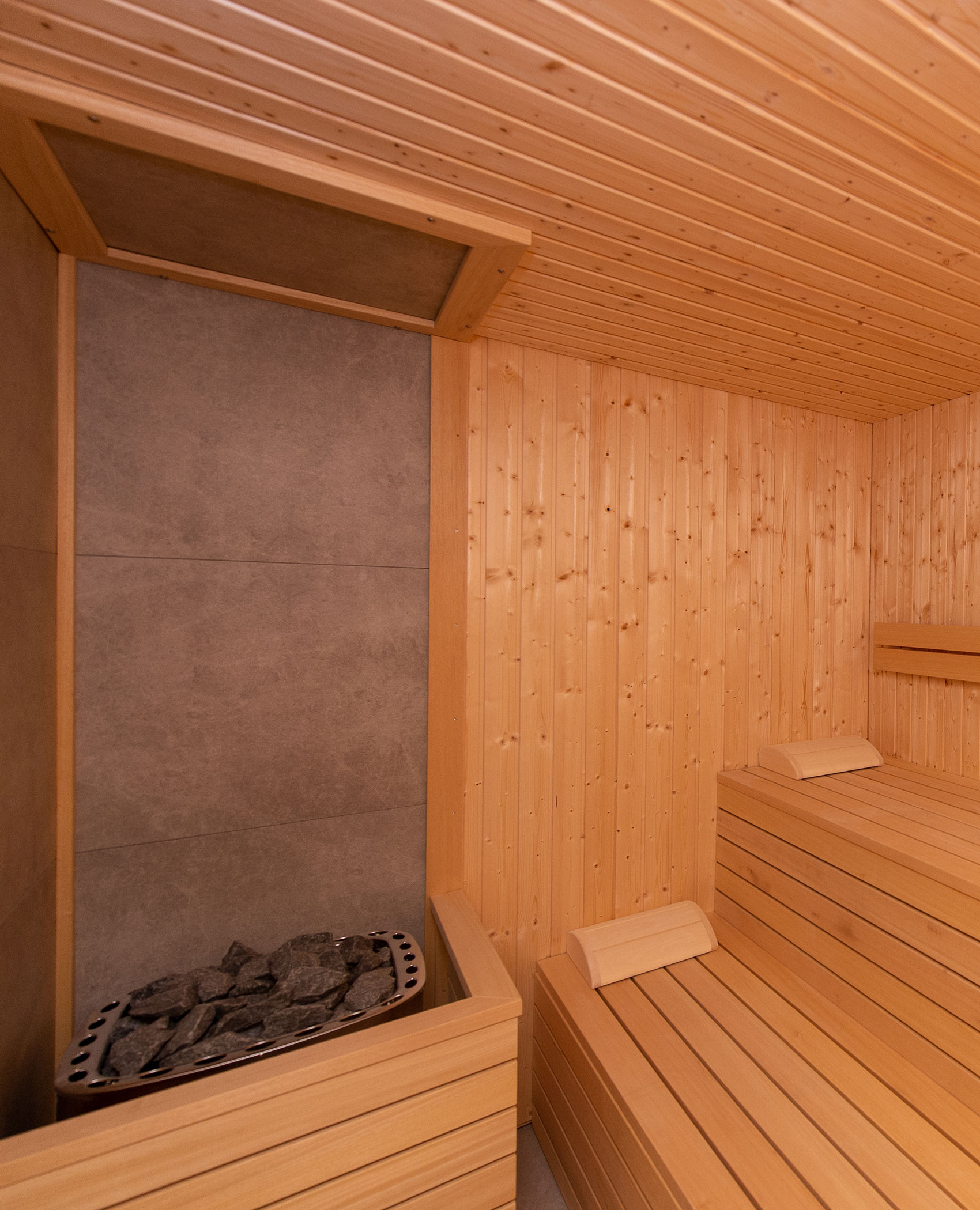 Sauna im Gebäude